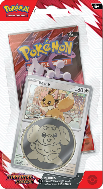 Scarlet & Violet - Destined Rivals Premium Checklane Single Blister - Eevee Promo