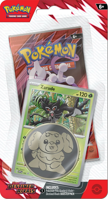 Scarlet & Violet - Destined Rivals Premium Checklane Single Blister - Zarude Promo