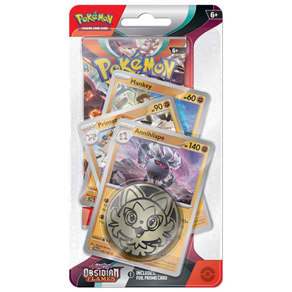 Scarlet & Violet - Obsidian Flames Premium Checklane Single Blister - Annihilape Promo
