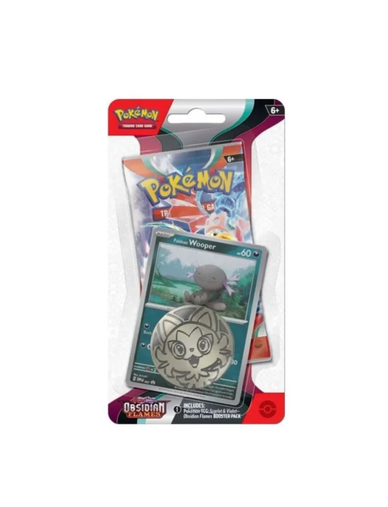 Scarlet & Violet - Obsidian Flames Premium Checklane Single Blister - Paldean Wooper Promo