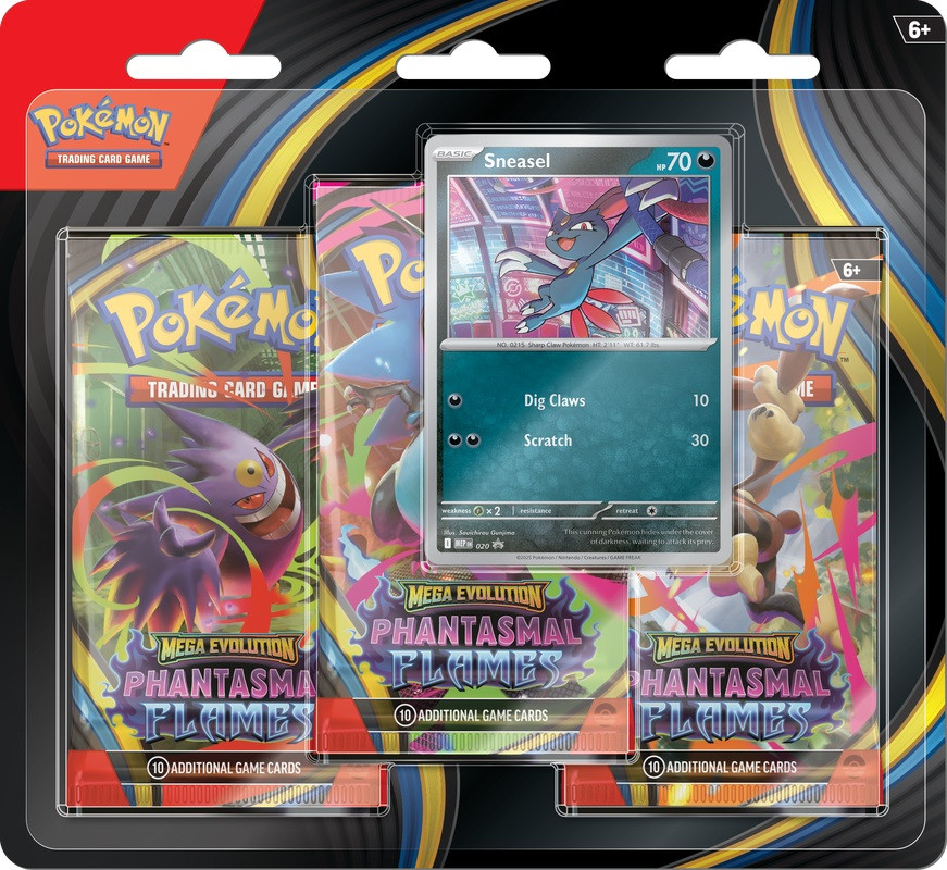 Mega Evolution - Phantasmal Flames Triple Checklane Blister - Sneasel Promo